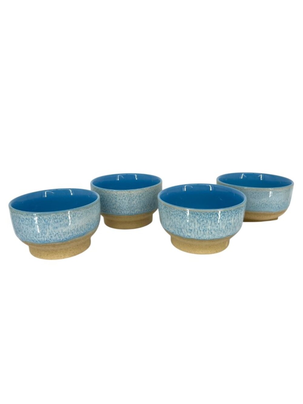 Bloomingville Reactive Glaze Blue Small Bowls Set of 4 NWOT